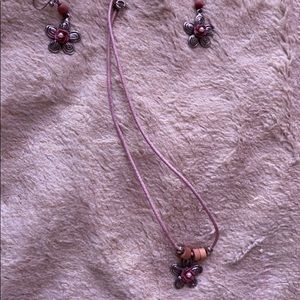 Flower jewelry set